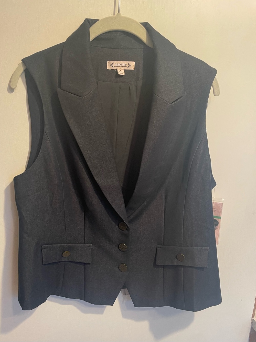 Nanette Lepore Dark Navy vest NWT Sz 20